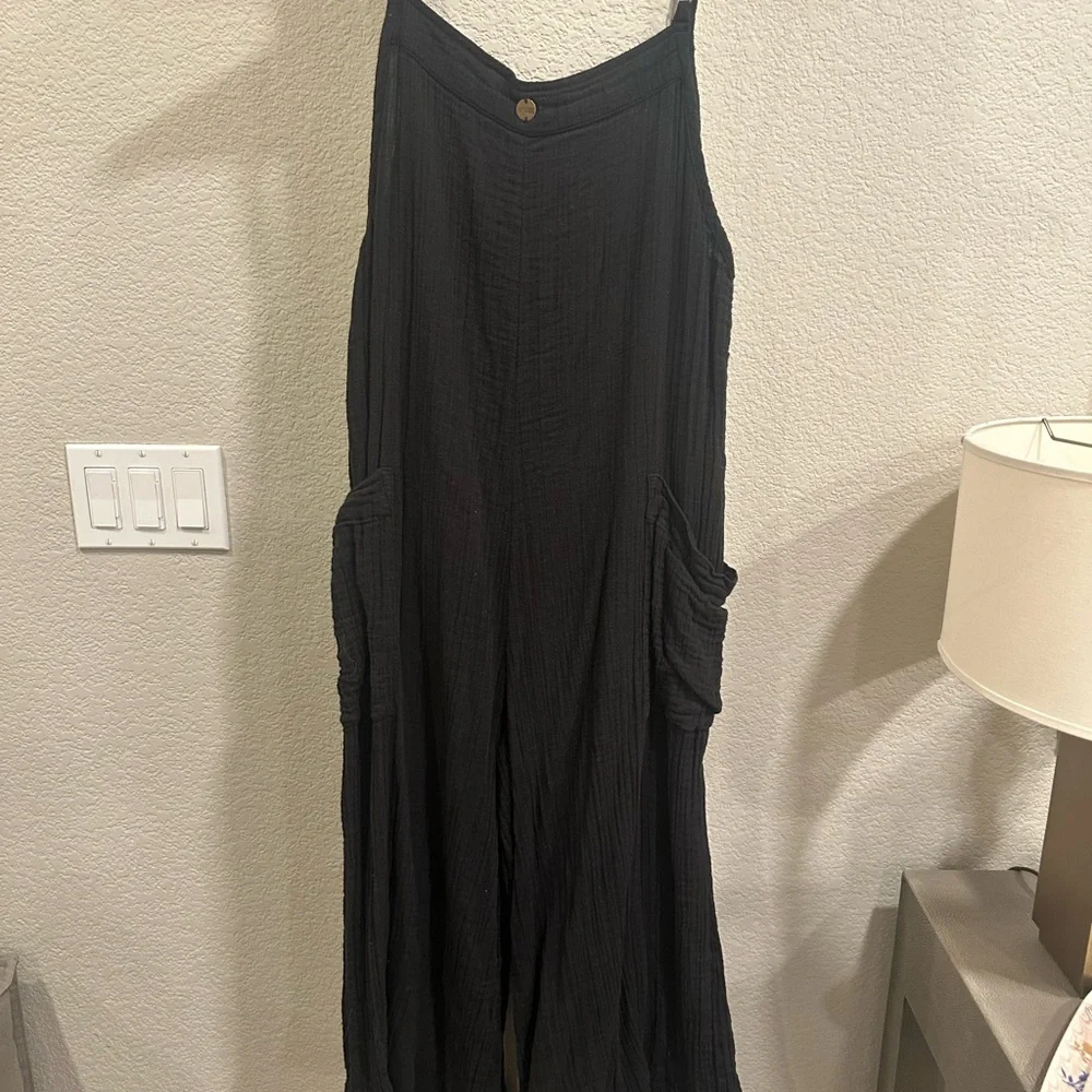 Rip Curl Black Wide-Leg Jumpsuit - Picture 2 of 5